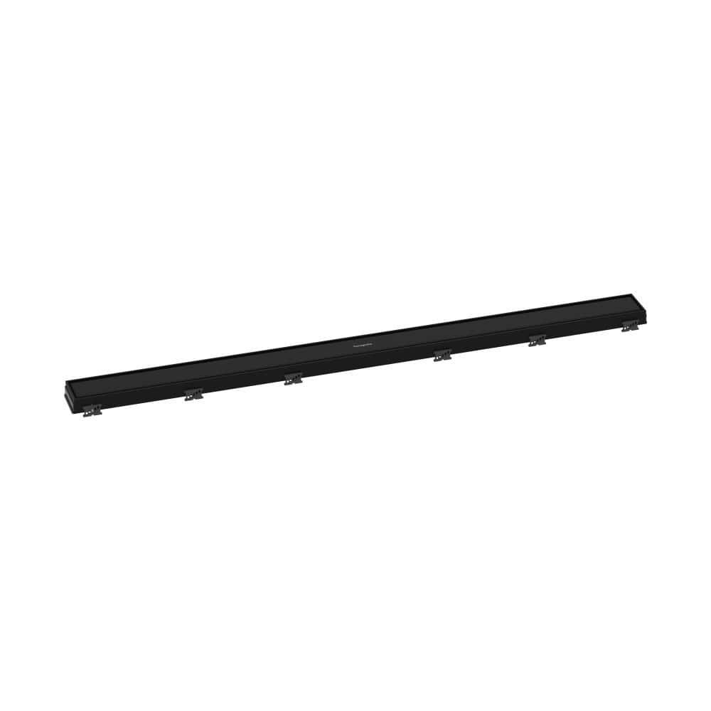 Matte Black Stainless Steel Linear Tileable Shower Drain