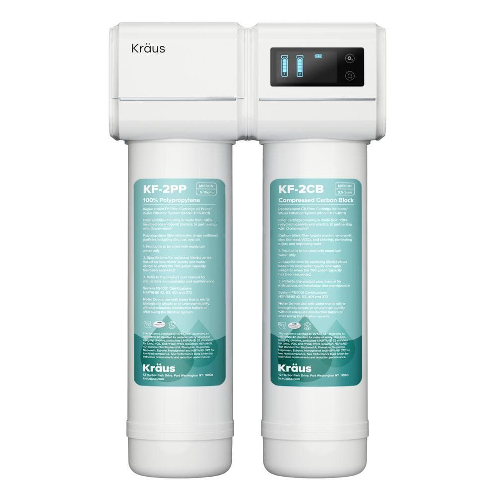Purita White Dual-Stage Under Sink Water Filtration System