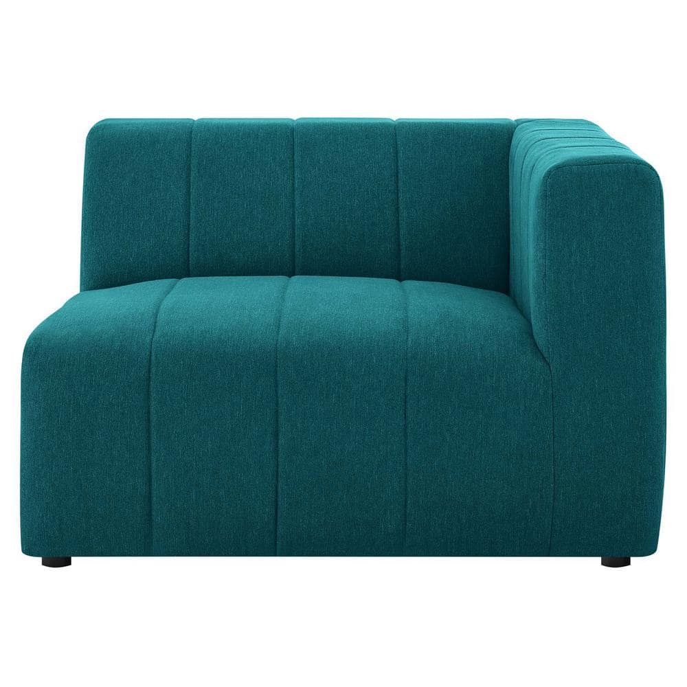 Bartlett Teal Upholstered Fabric Right-Arm Lounge Chair