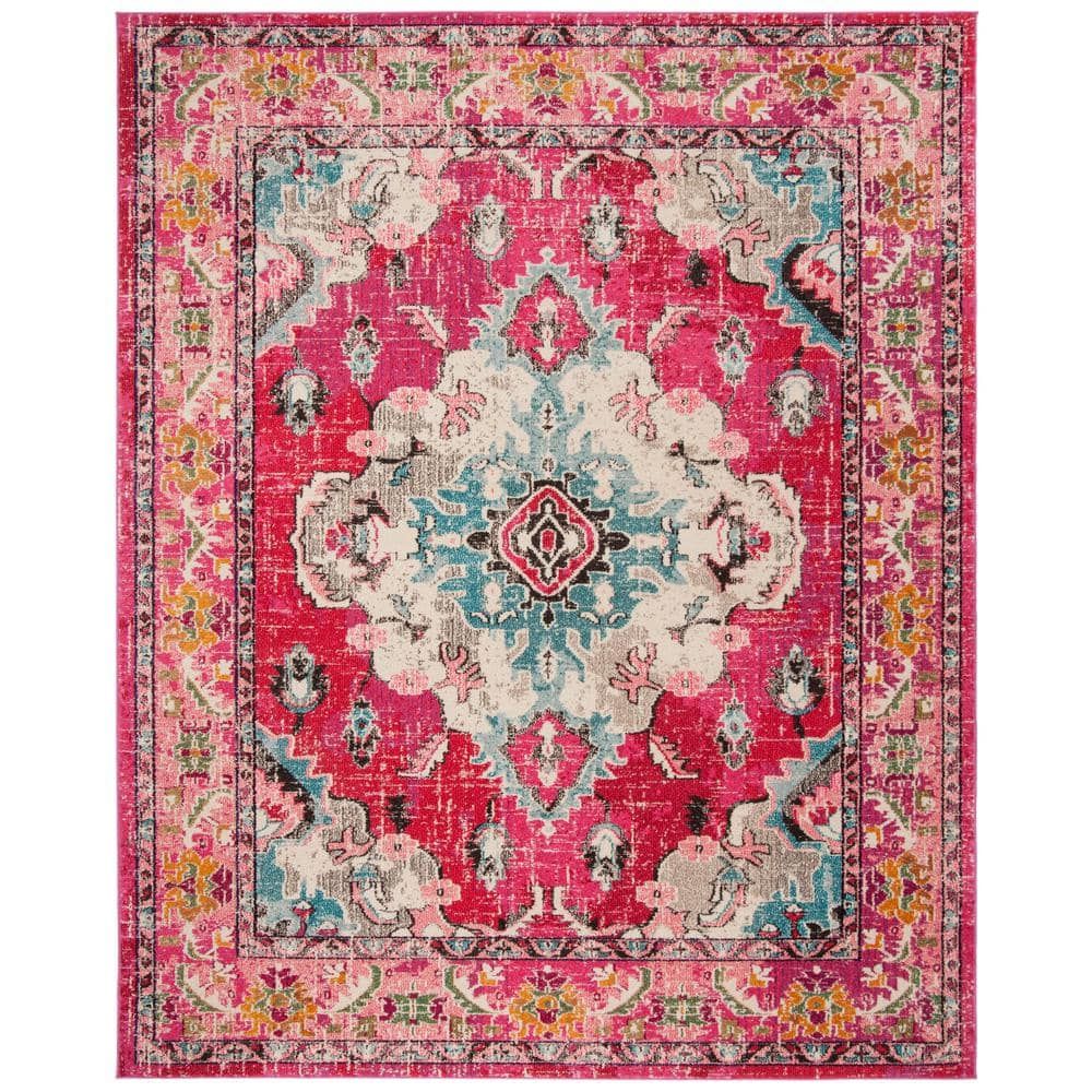 Monaco 54" Multicolor Synthetic Reversible Area Rug