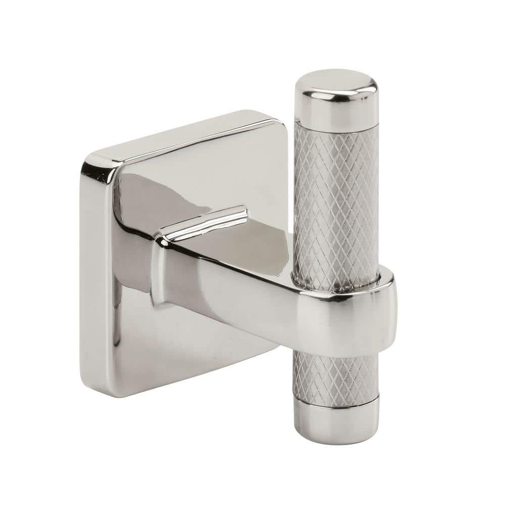 Polished Nickel Single Prong Wall Mounted Robe Hook