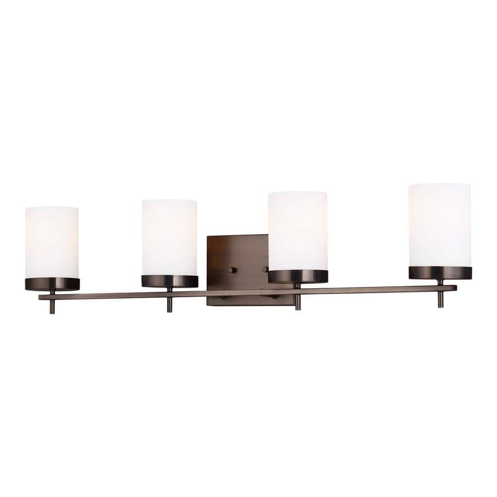 Zire 4-Light Cylinder Vanity Light in Brushed Oil Rubbed Bronze