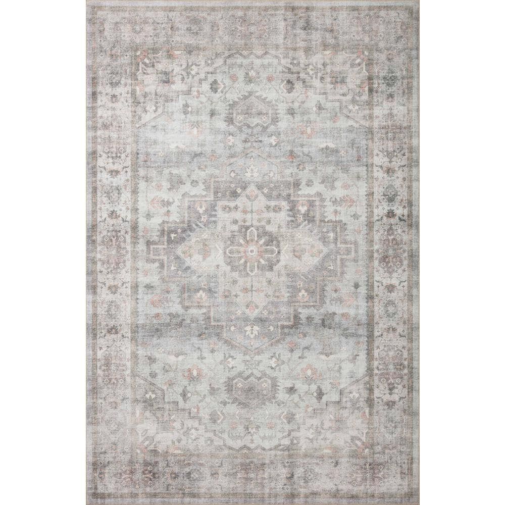 Heidi Dove Blush Medallion Wool-Synthetic Blend Rug - 2'6" x 7'6"