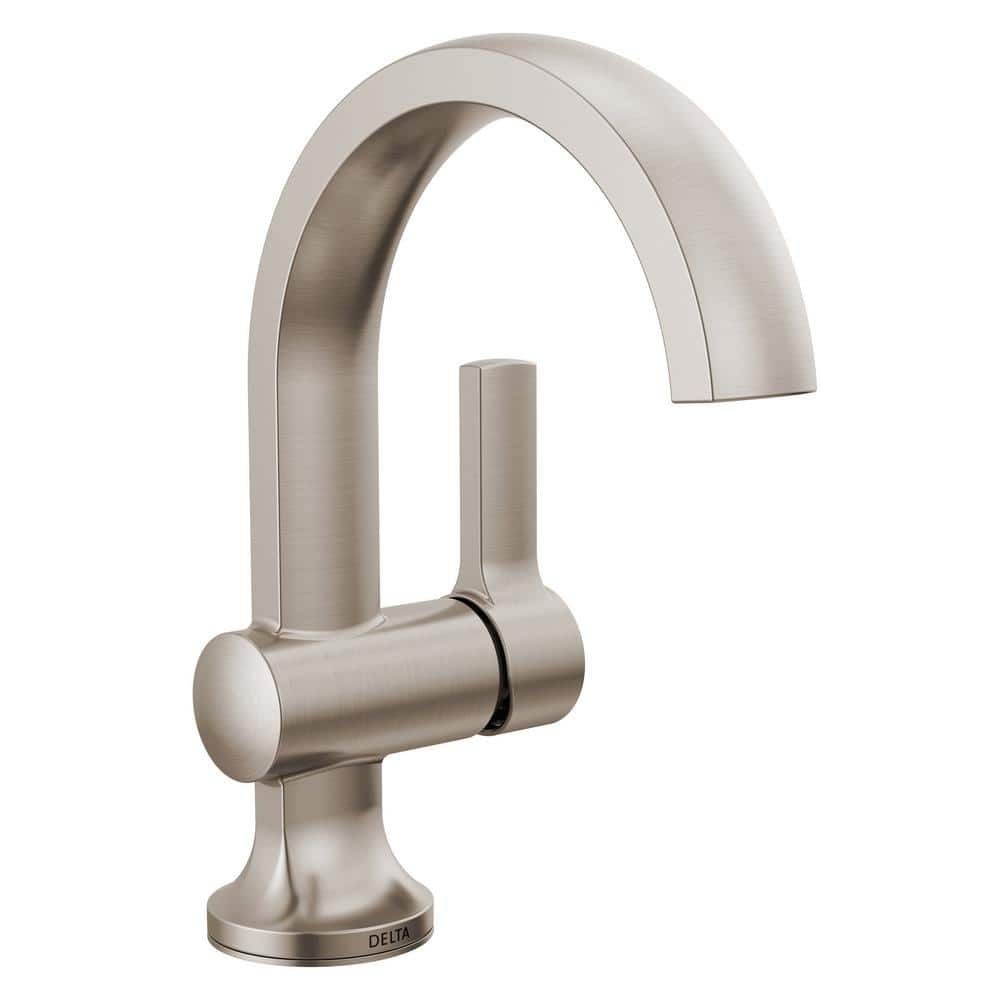 Albion Brushed Nickel Single Handle Bathroom Faucet