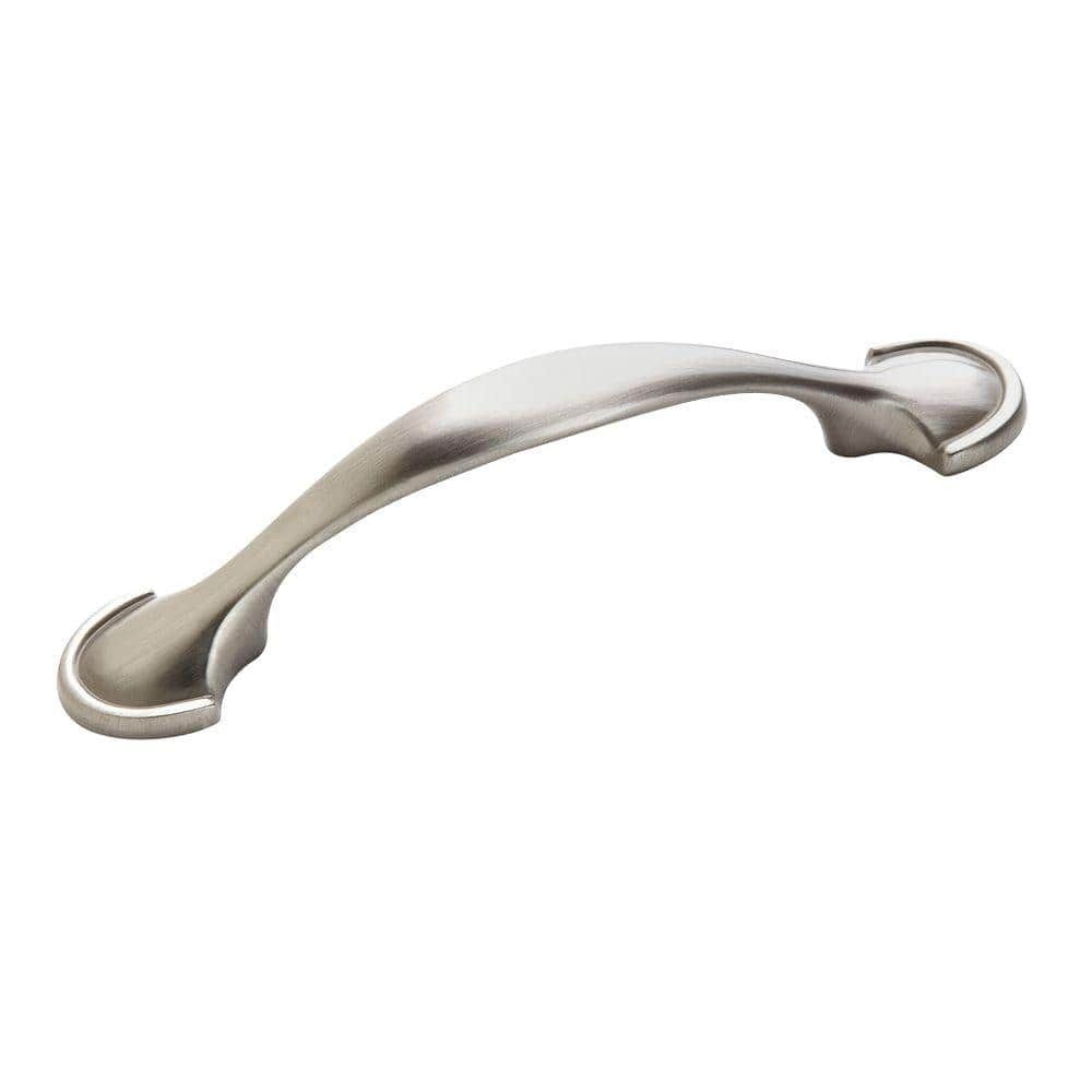 Satin Nickel 3-Inch Traditional Cabinet Pull with Mounting Hardware