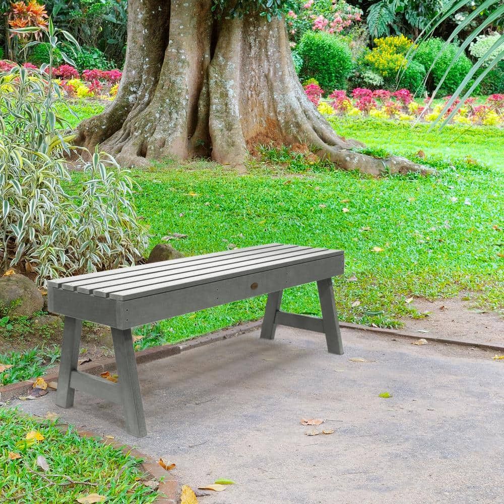 Coastal Teak 49" Backless Bench with Stainless Steel Hardware