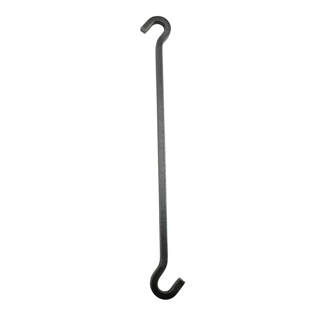 15-Inch Hammered Steel Extension Hook for Pot Racks