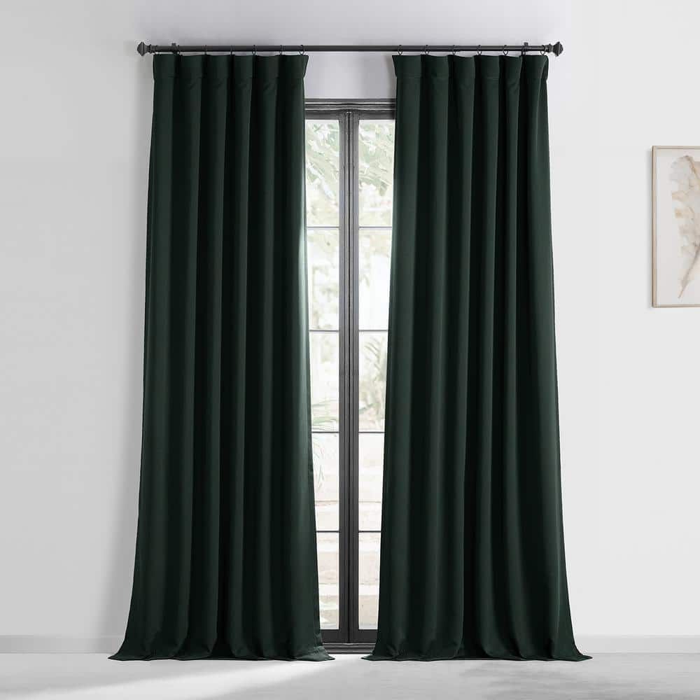 Dark Mallard Room Darkening Polyester Curtains 50" x 120"