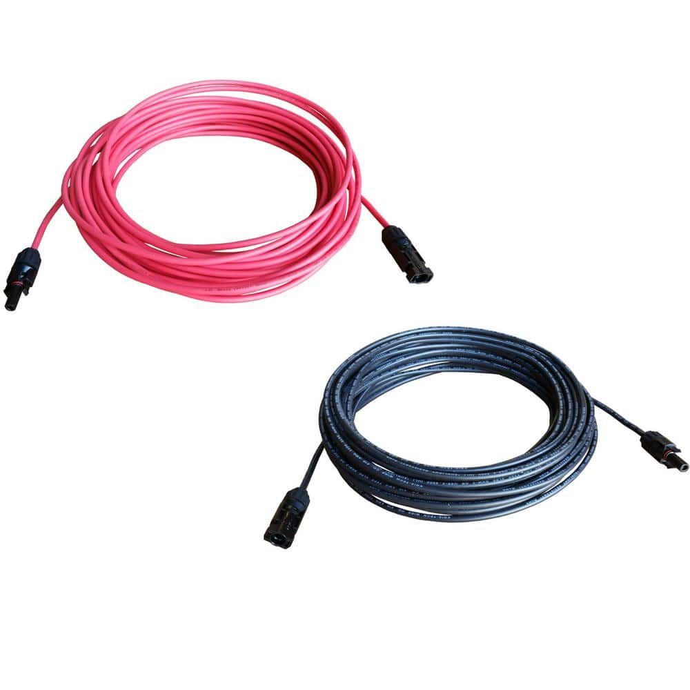 60 ft. Black and Red 10-Gauge Solar Cable Pair