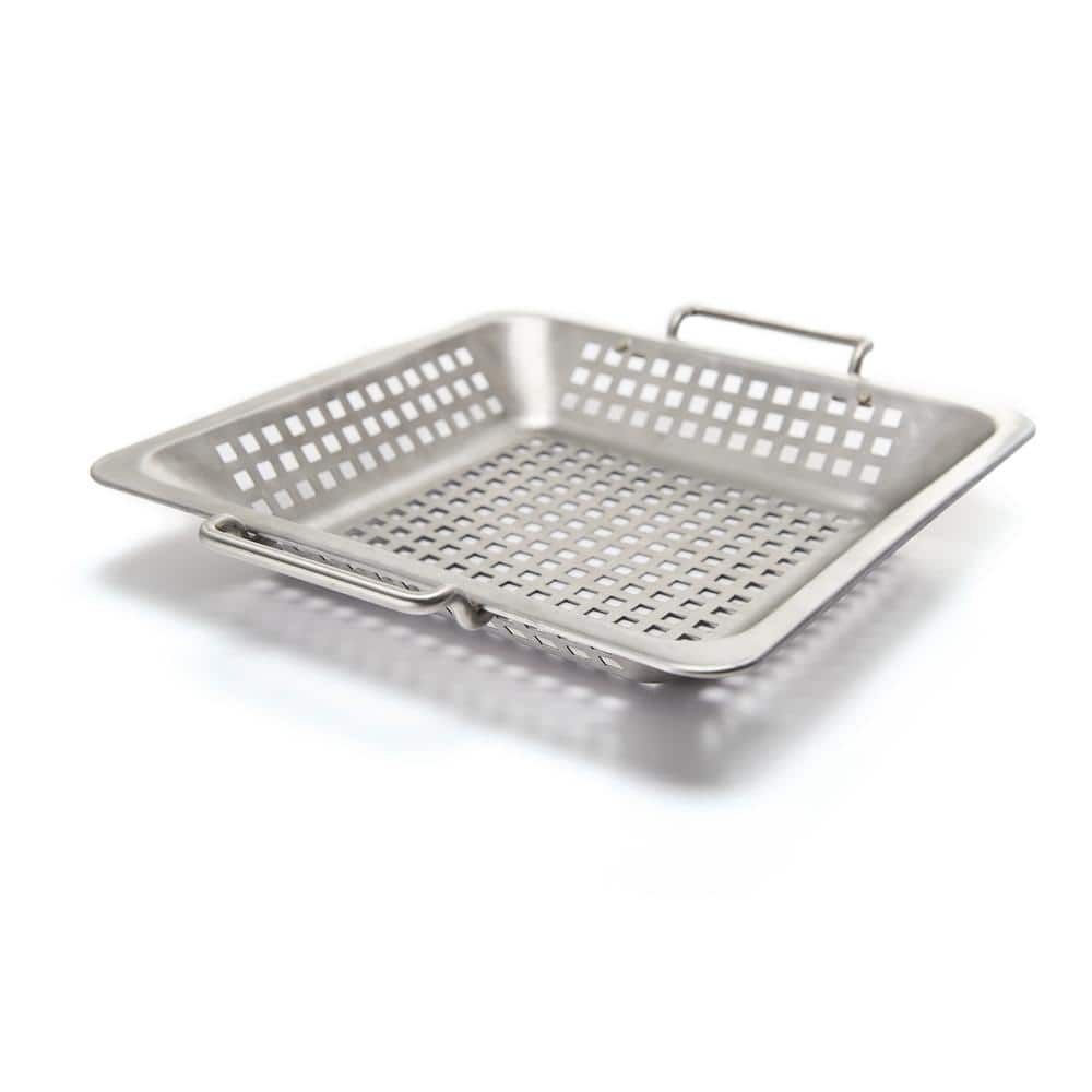 12" Stainless Steel Perforated Grill Wok Topper