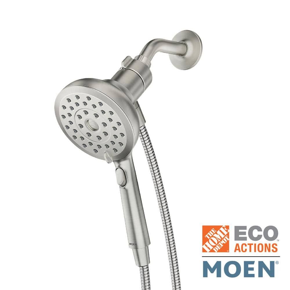 Verso Brushed Nickel Handheld Shower with Magnetix Docking