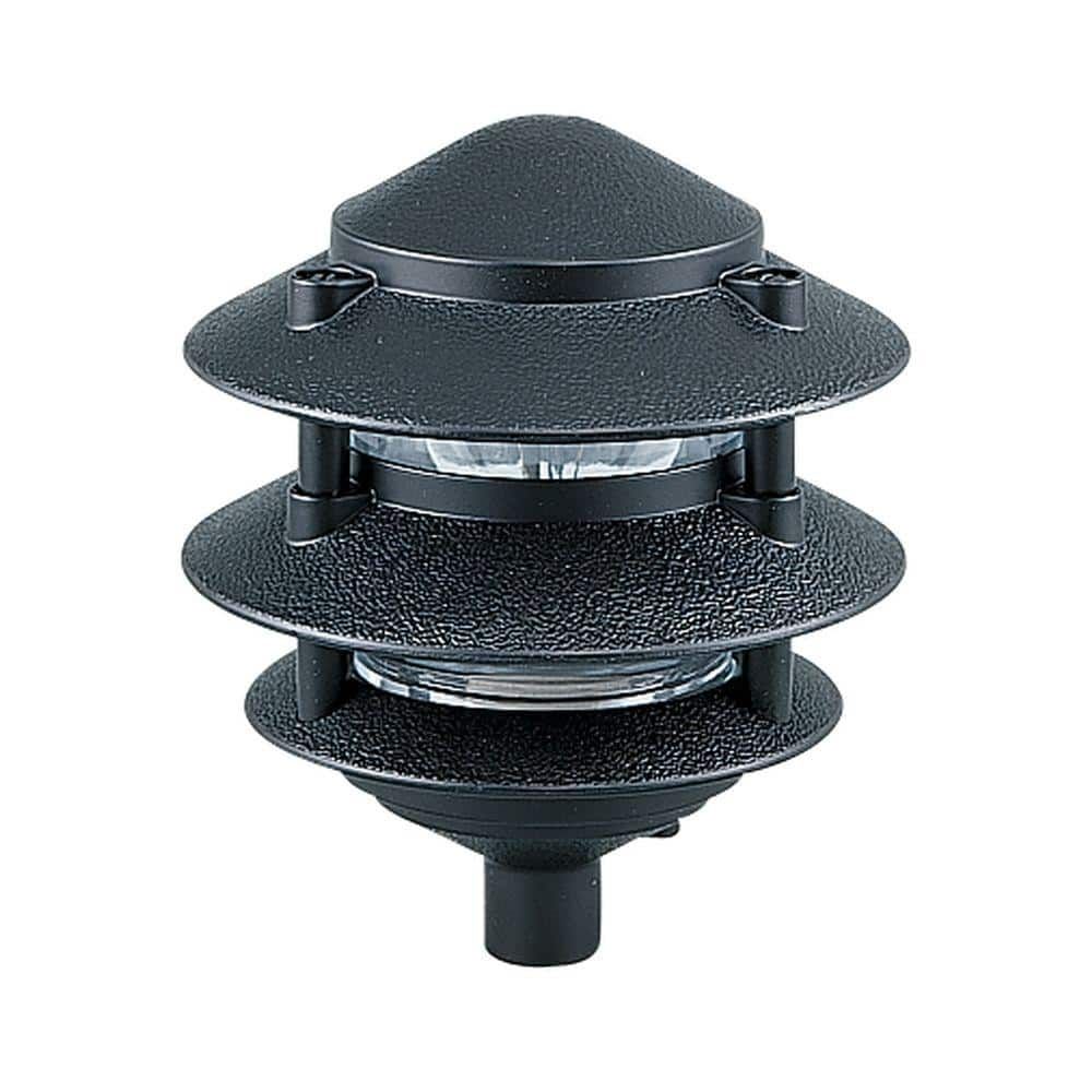 Black Aluminum Outdoor Landscape Path Light Fixture