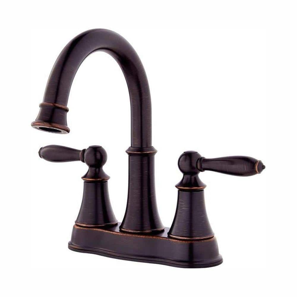 Tuscan Bronze 4-Inch Centerset 2-Handle Bathroom Faucet