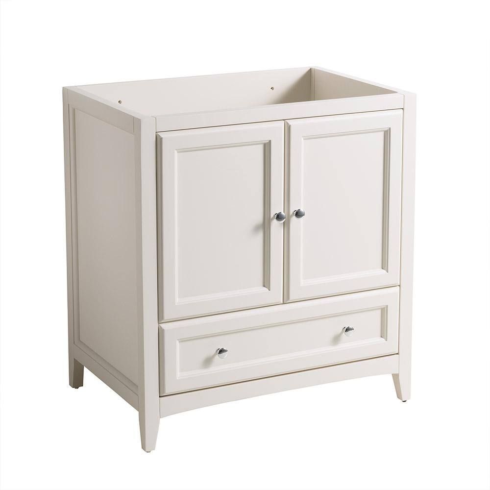 Antique White Engineered Wood Freestanding Bathroom Vanity Base Cabinet
