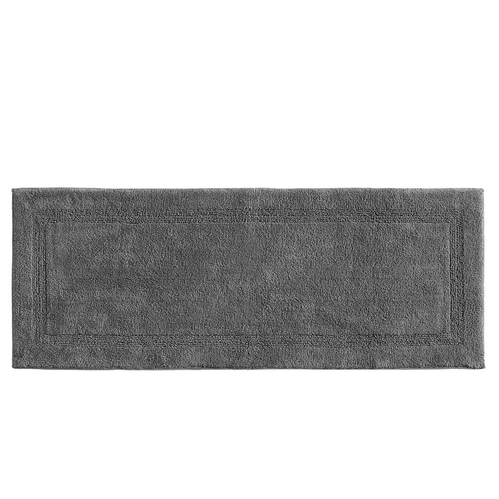 Moorings Grey 60" Cotton Bath Runner Rug