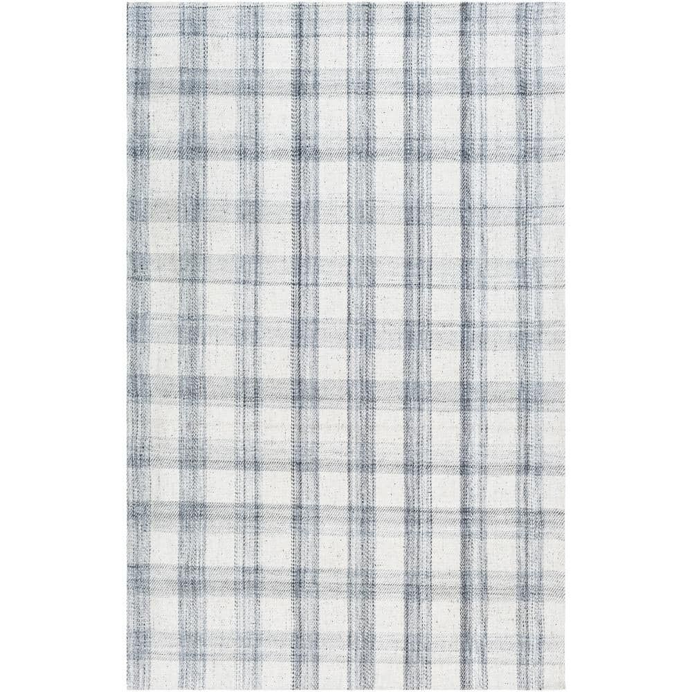 Sammy 6' x 9' Hand-Woven Plaid Wool Area Rug