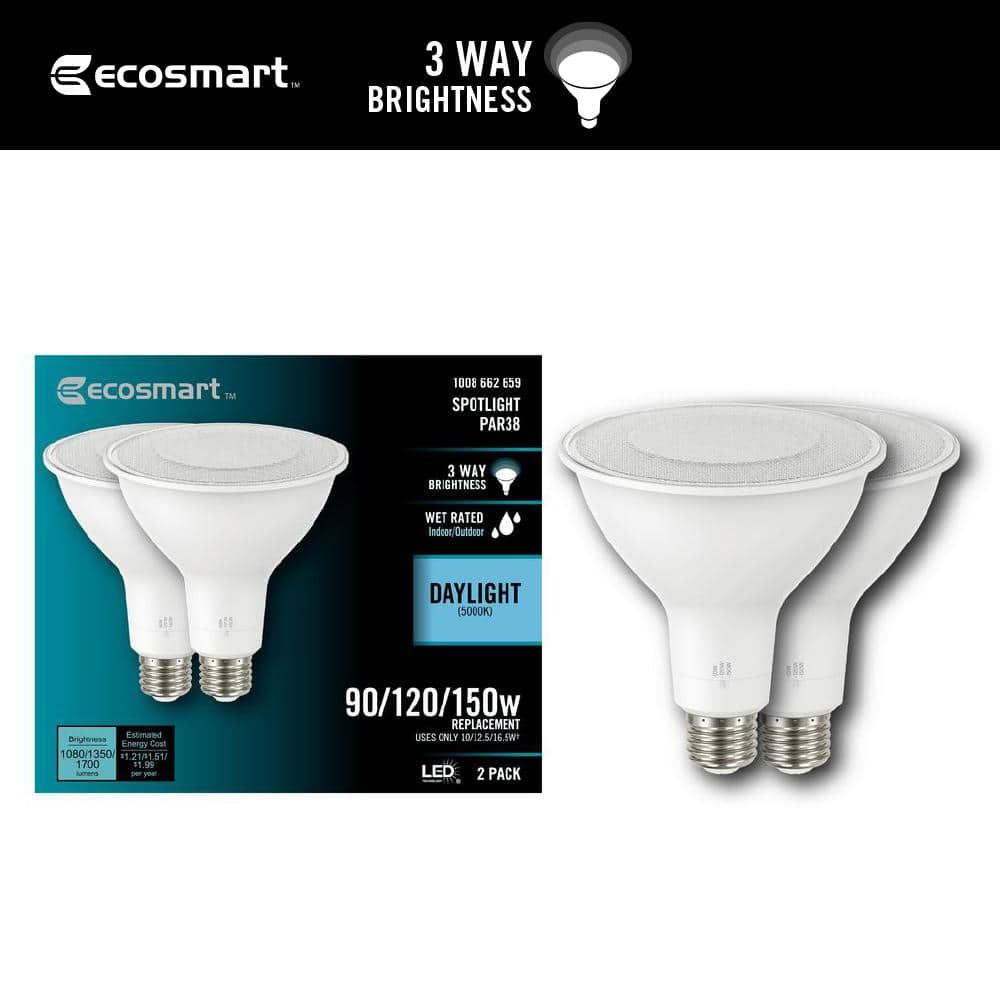 White Frosted Dimmable 3-Way LED Flood Light Bulbs