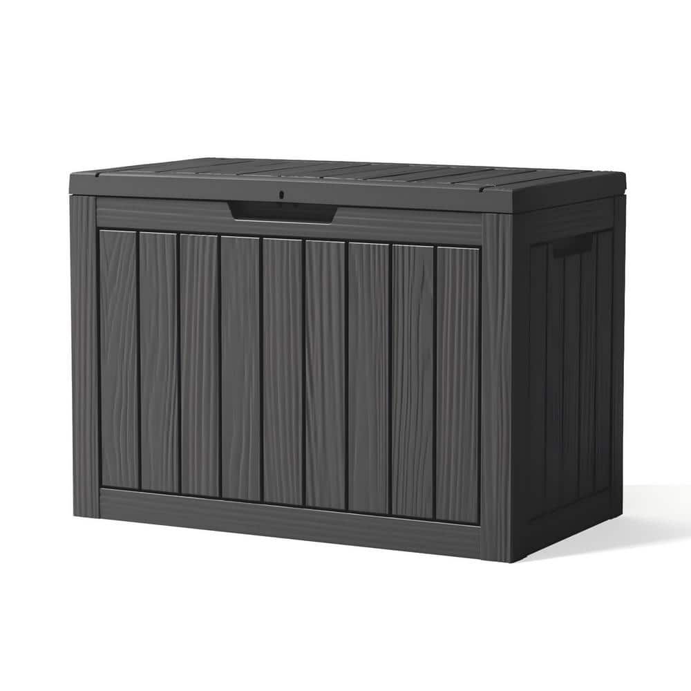 45 Gallon Black Resin Lockable Deck Box