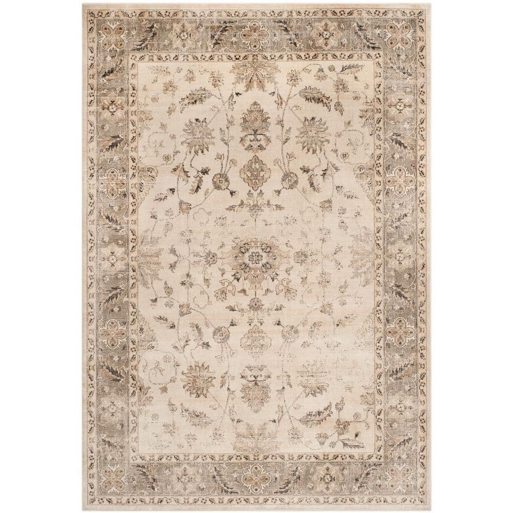 Reversible Stone & Mouse Wool-Viscose Blend Area Rug - 6'7" x 9'2"