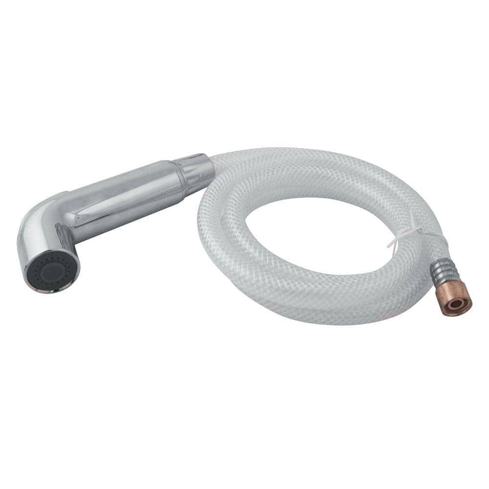 Polished Chrome Kitchen Faucet Sprayer with Hose Assembly