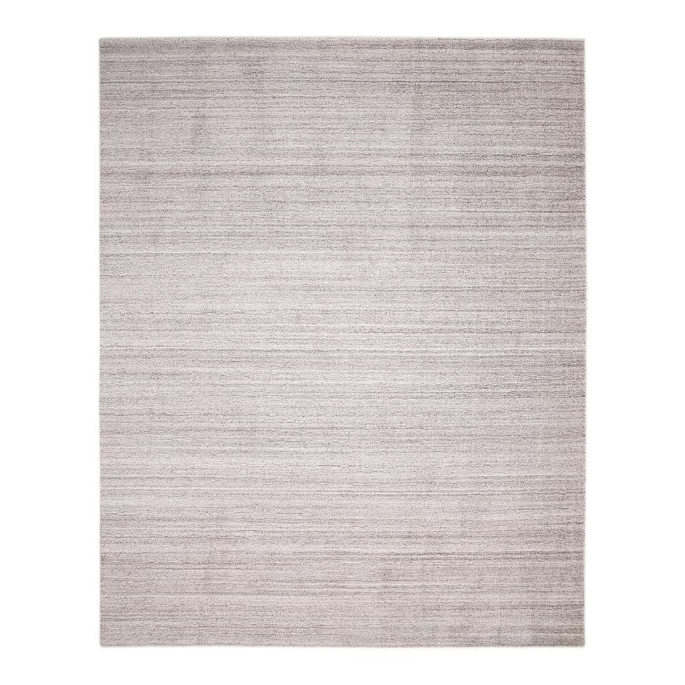 Halsey Hand-Knotted Silver Linen and Wool 8' x 10' Area Rug