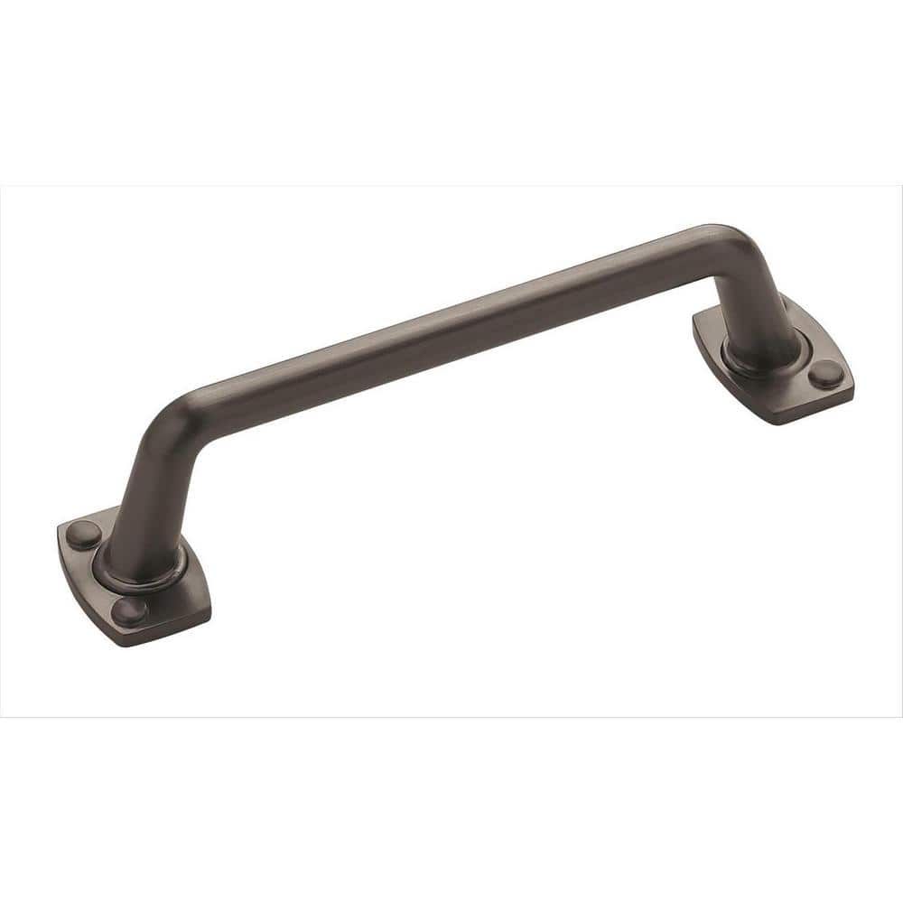 Graphite Steel Industrial Cabinet Bar Pull with Mounting Hardware