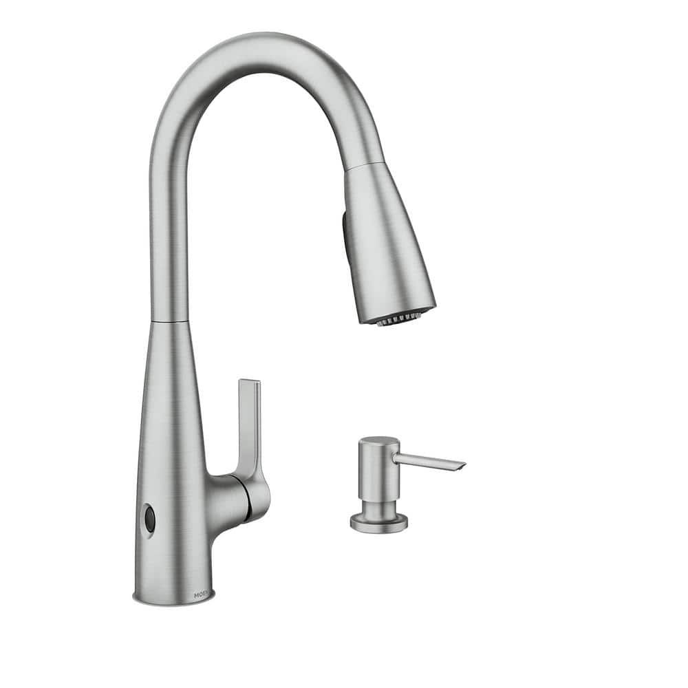 Stainless Steel Touchless Pull-Down Sprayer Kitchen Faucet