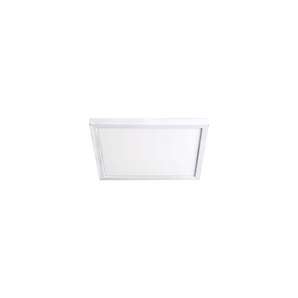 Sleek 7" White Square LED Flush Mount Light, Energy Star Rated