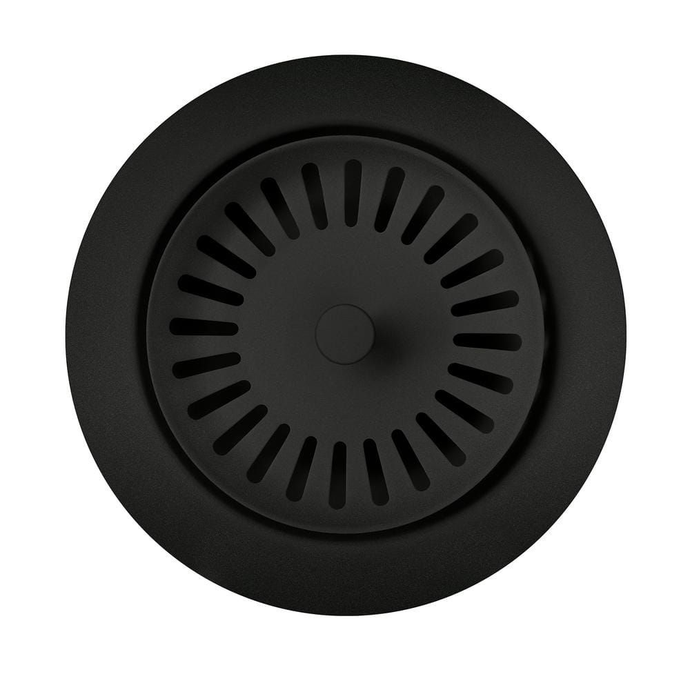 Coal Black Metal Kitchen Sink Basket Strainer