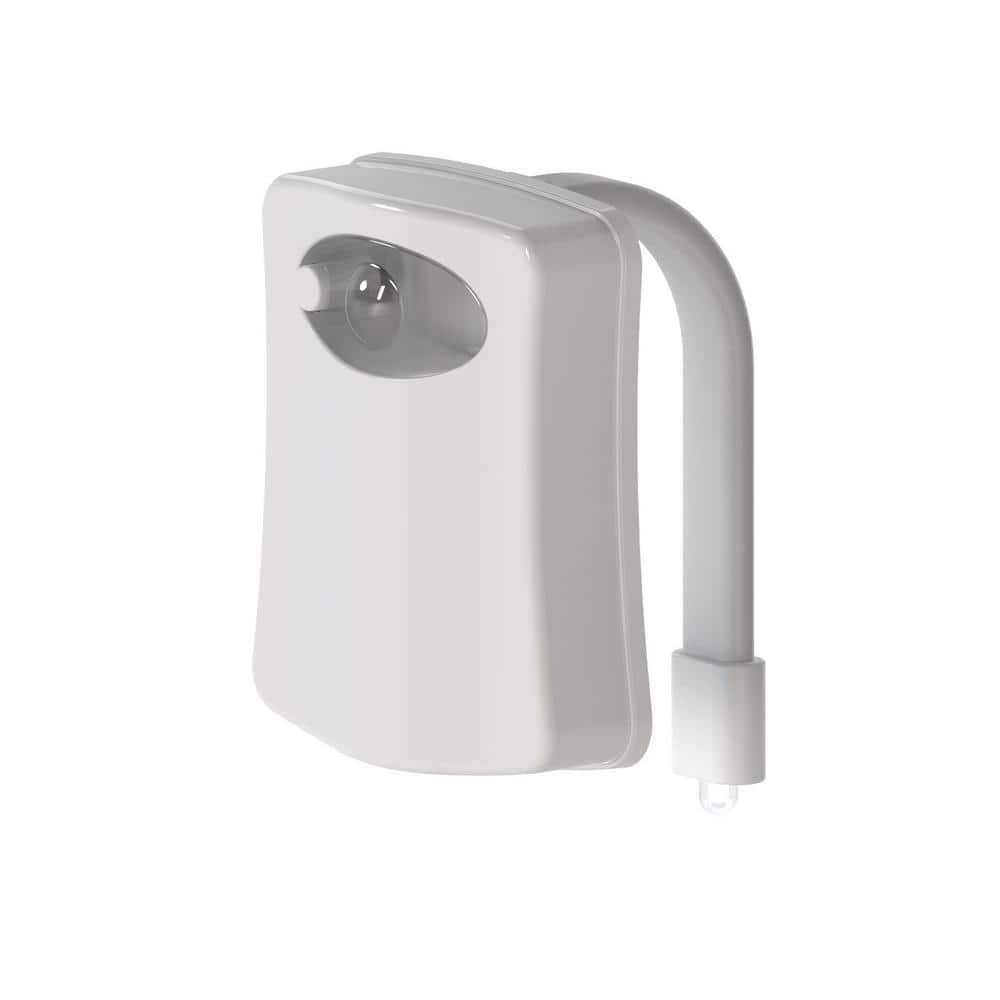 White LED Motion Sensor Toilet Night Light