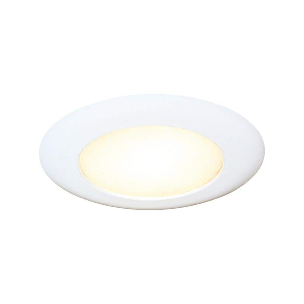 White Aluminum 8" Indoor/Outdoor Recessed Light Fixture