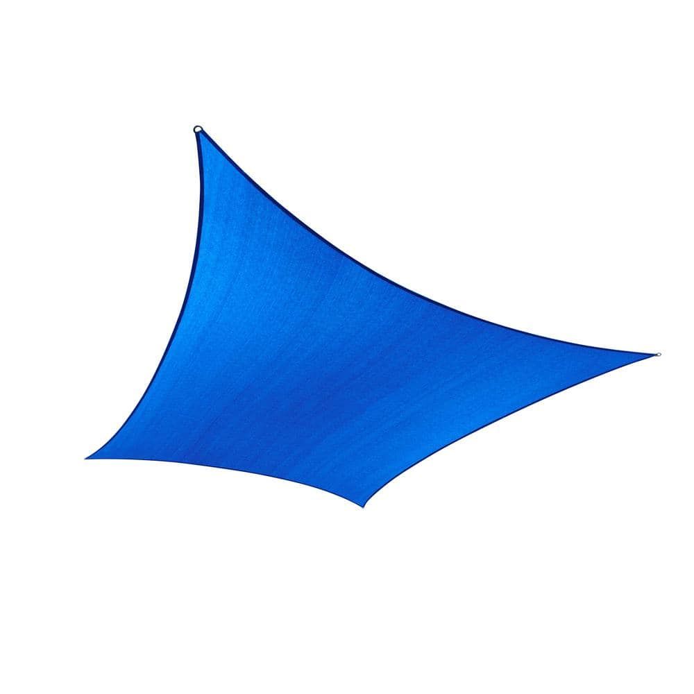 10 ft. x 20 ft. Blue Rectangle Polyester Sun Shade Sail
