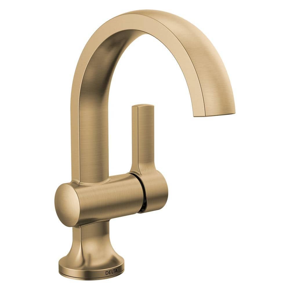 Albion Brushed Gold Single Handle Bathroom Faucet