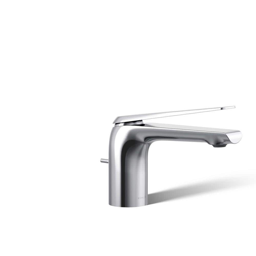 Polished Chrome Single-Handle Bathroom Sink Faucet