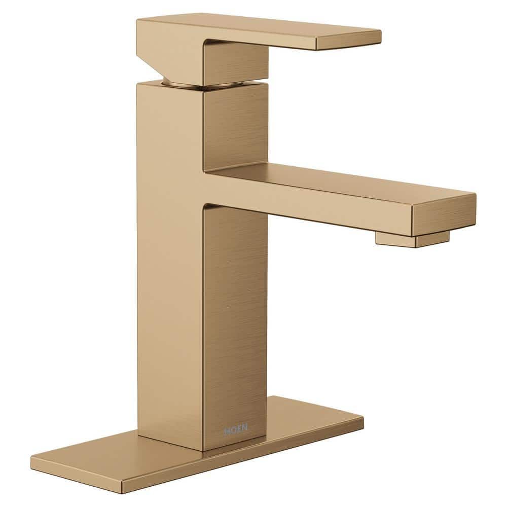 Revyl Bronzed Gold Single Handle Modern Bathroom Faucet