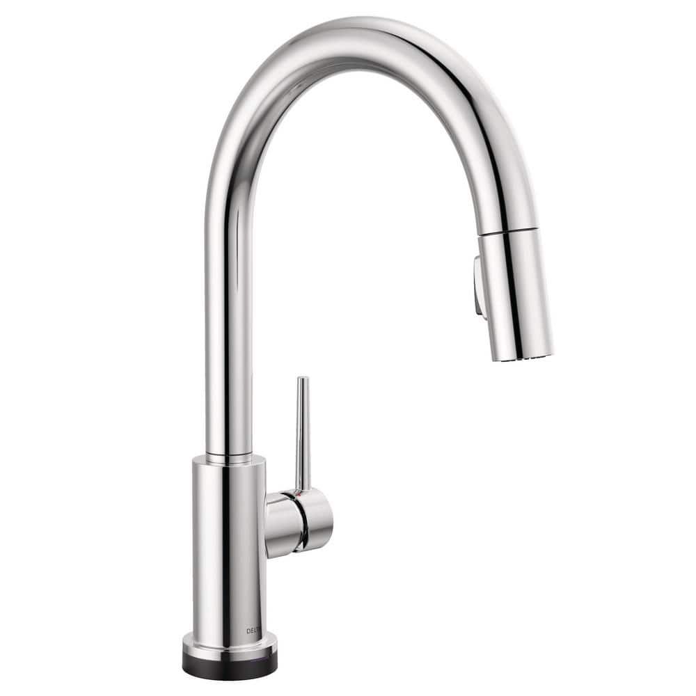 Chrome Single-Handle Pull-Down Kitchen Faucet with Touch Technology