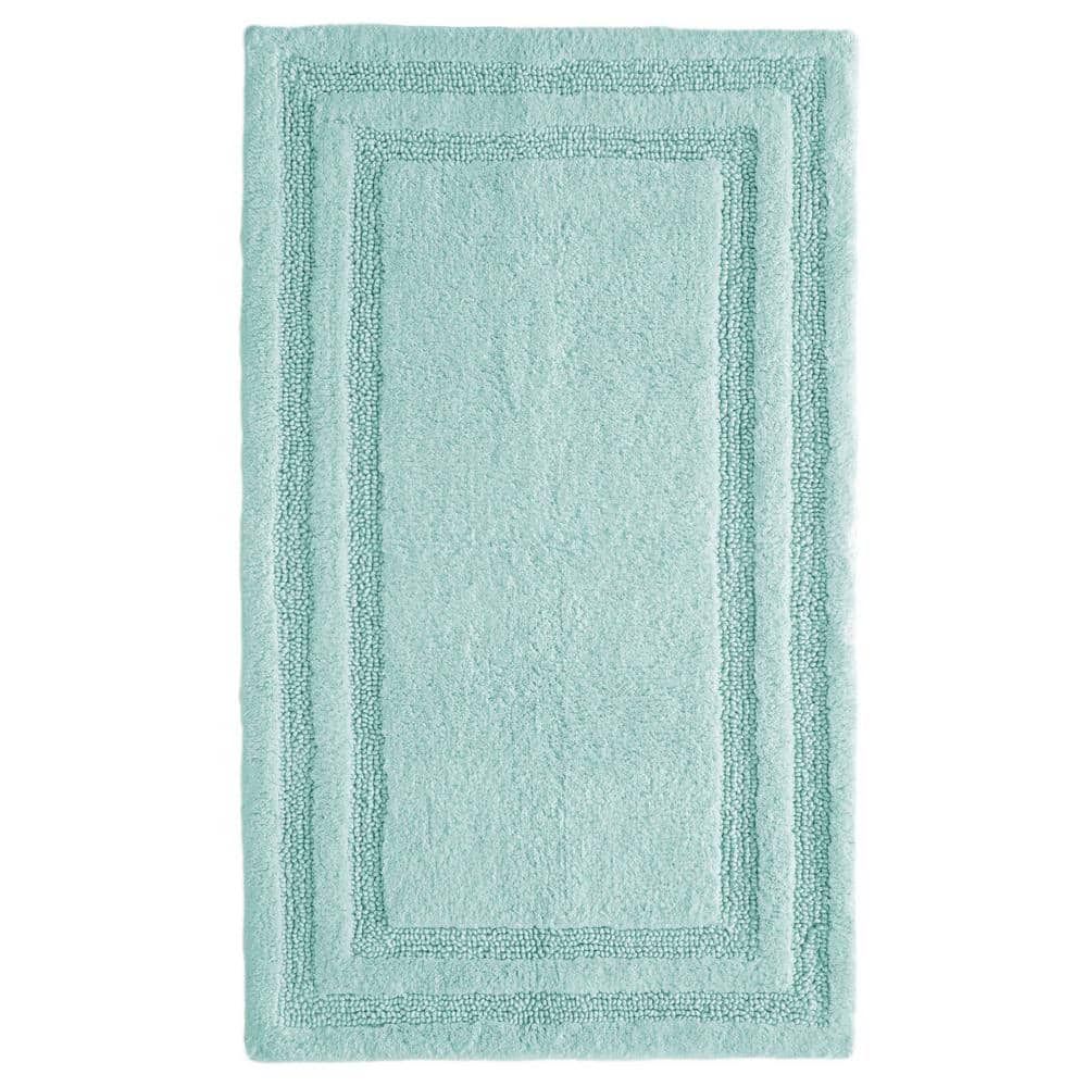 Isla Aqua Cotton Tufted 2-Piece Bath Rug Set