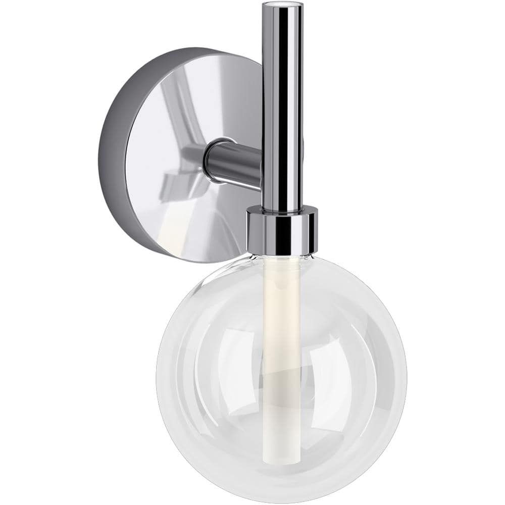 Polished Chrome 12" Dimmable LED Lacemaker Sconce