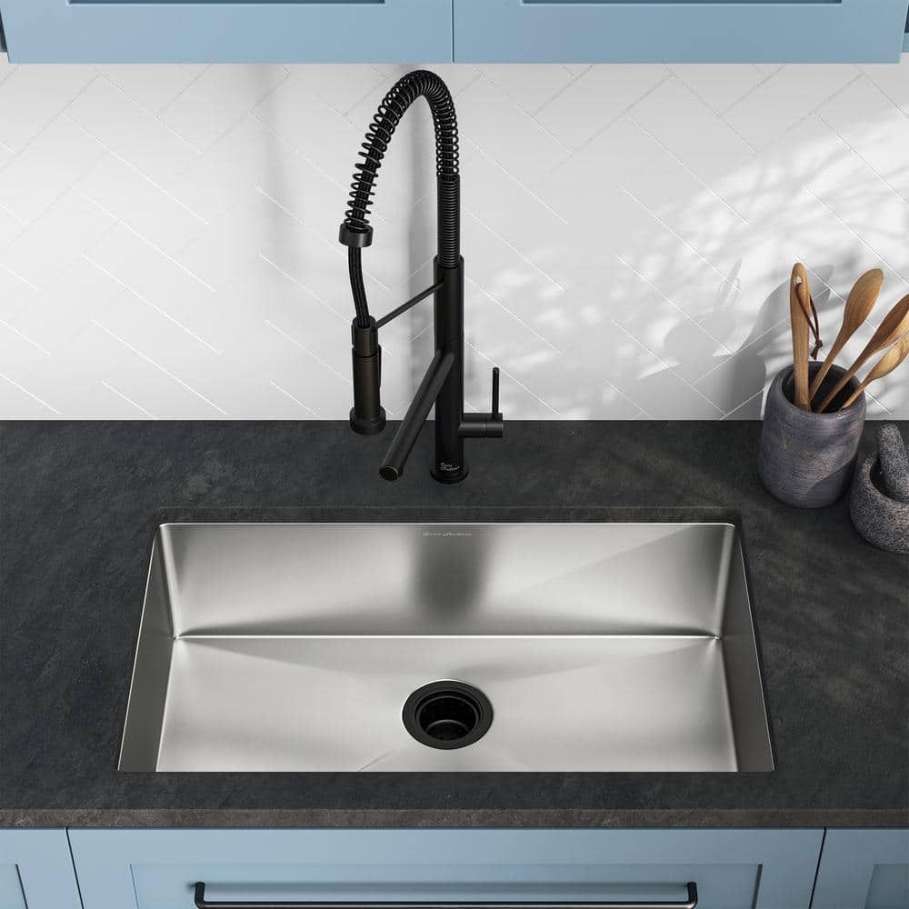 Rivage 30" Stainless Steel Undermount Single Basin Kitchen Sink