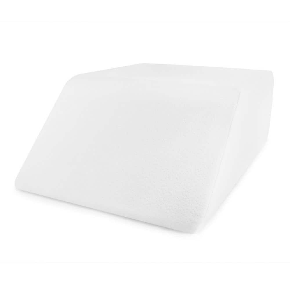 White Medium Memory Foam Maternity Wedge Pillow