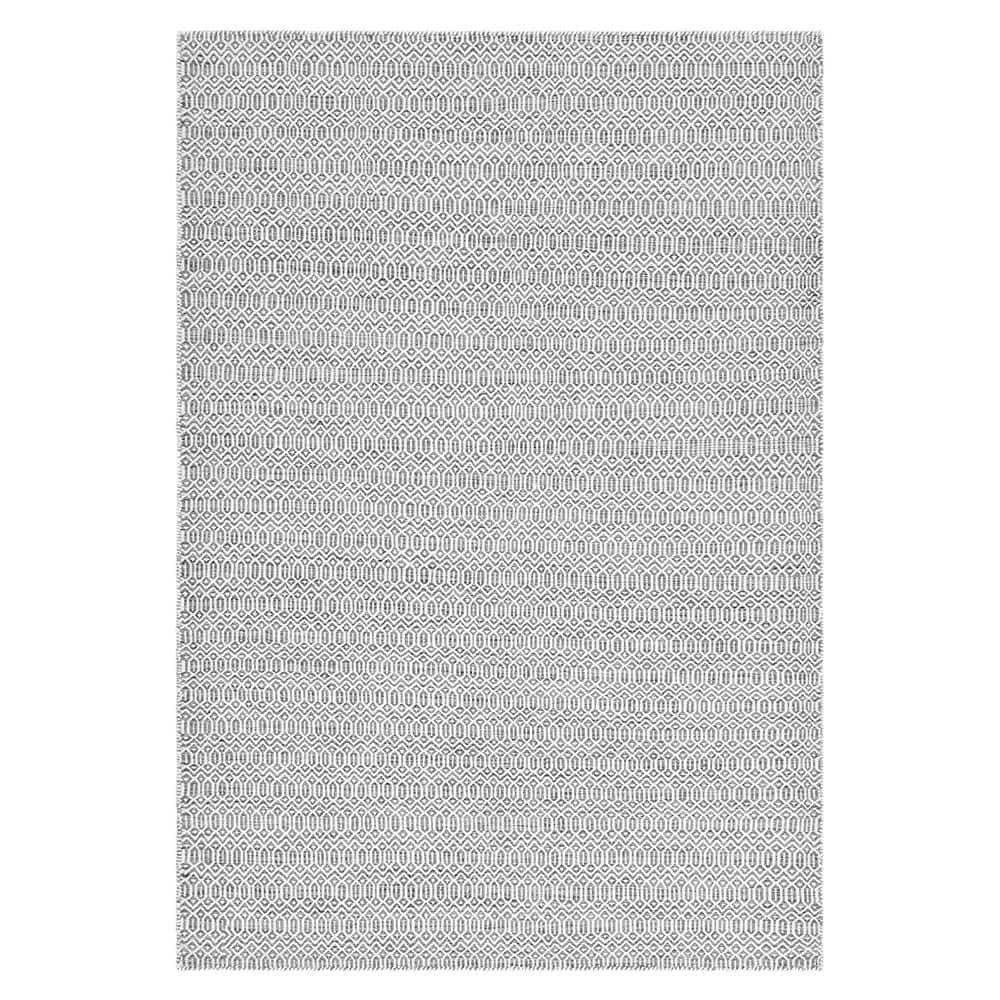 Slate Geometric Flat Woven Wool 9' x 12' Area Rug