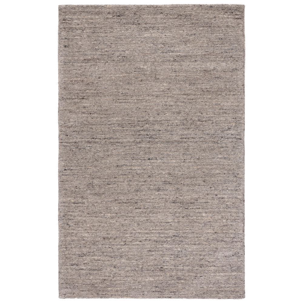 Handmade Gray Wool Tufted Rectangular Rug - 4' x 6'