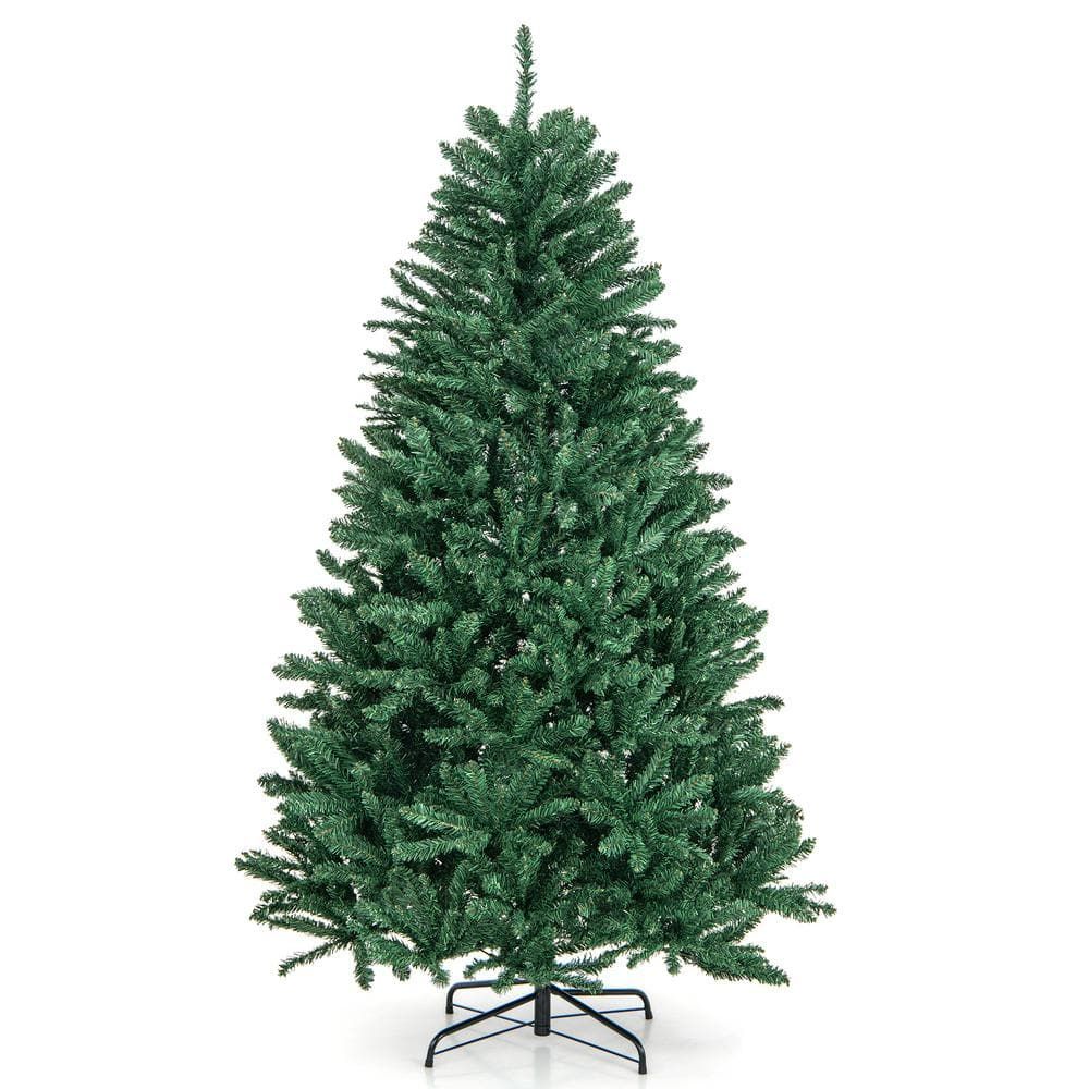 6 ft Green Douglas Fir Outdoor Christmas Tree with Lights