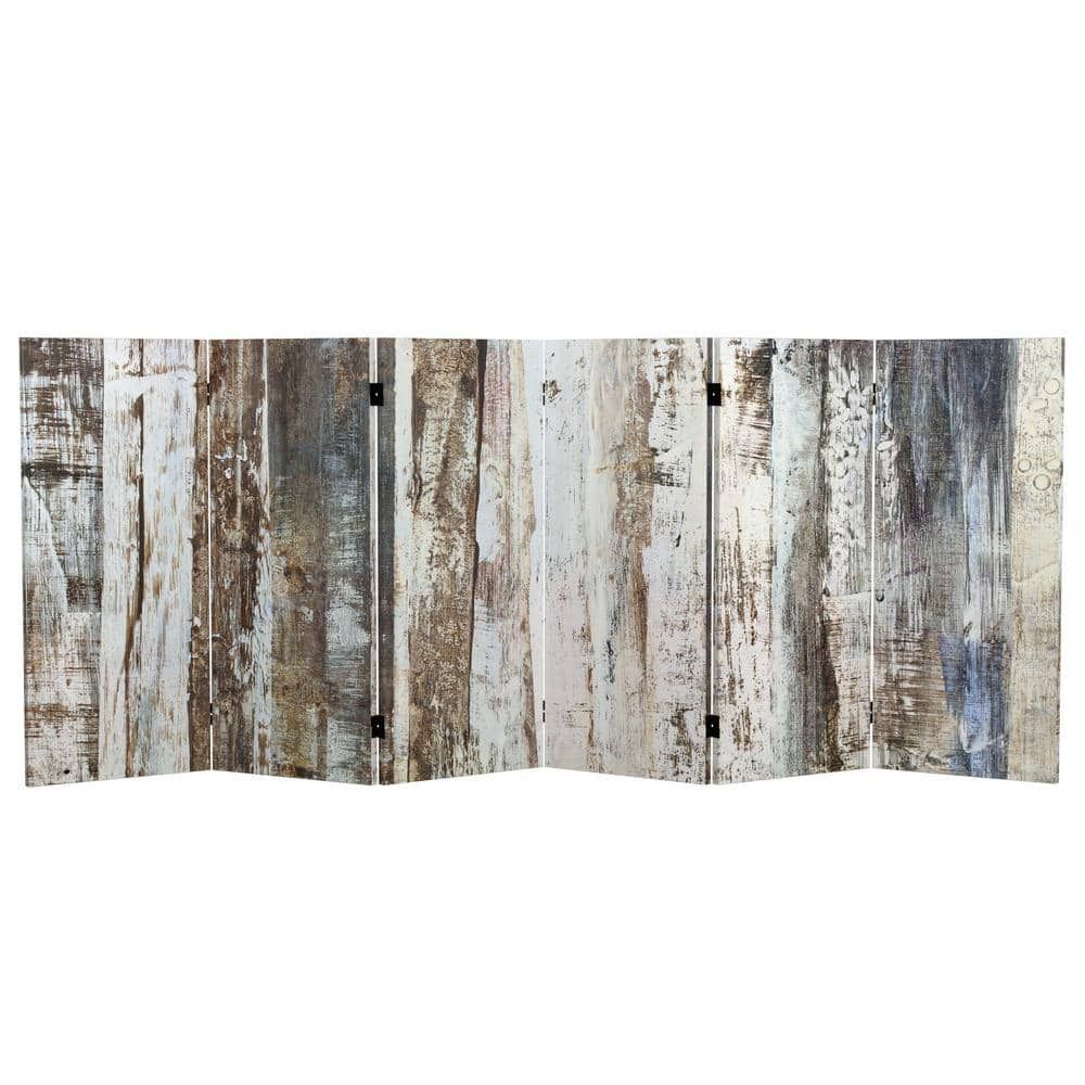 Winter Woods 6-Panel Printed Canvas Folding Screen