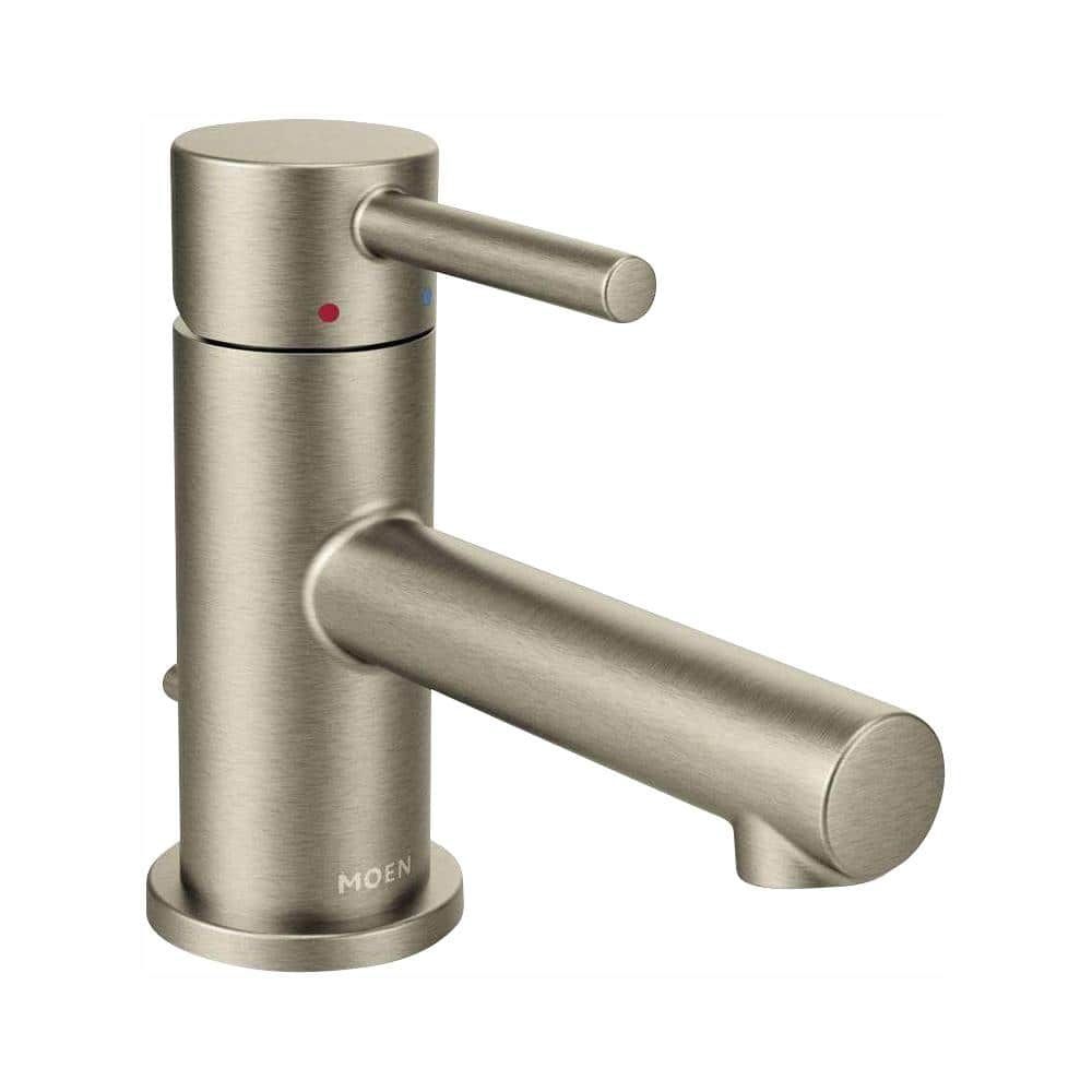 Brushed Nickel Single Lever Handle Lavatory Faucet