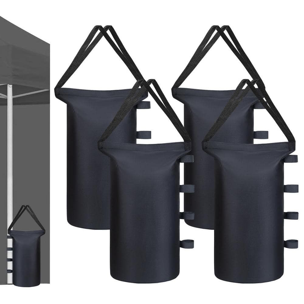 Heavy Duty Black Polyester Canopy Tent Weights Set of 4