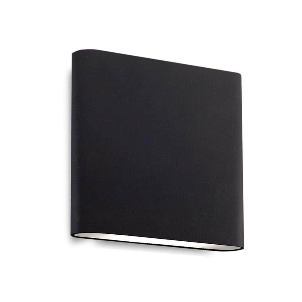 Black Aluminum Dimmable LED Wall Sconce