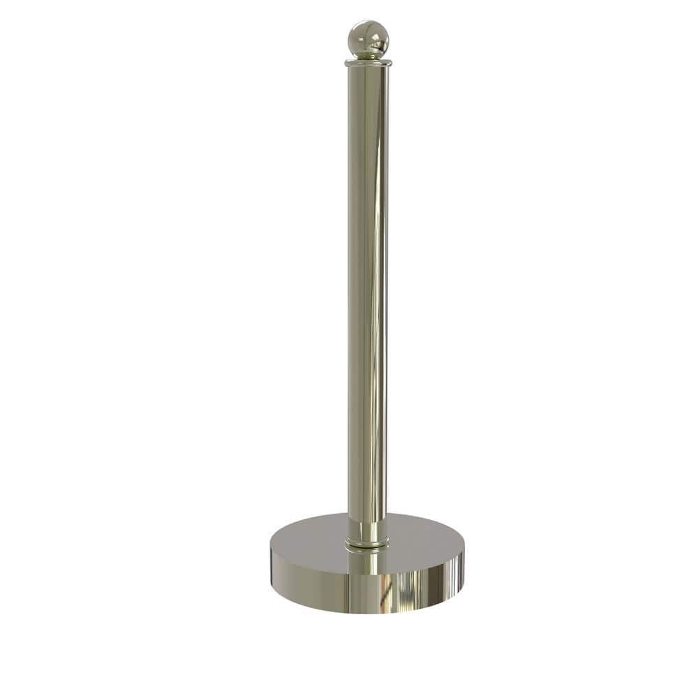 Polished Nickel Brass Contemporary Kitchen Paper Towel Holder