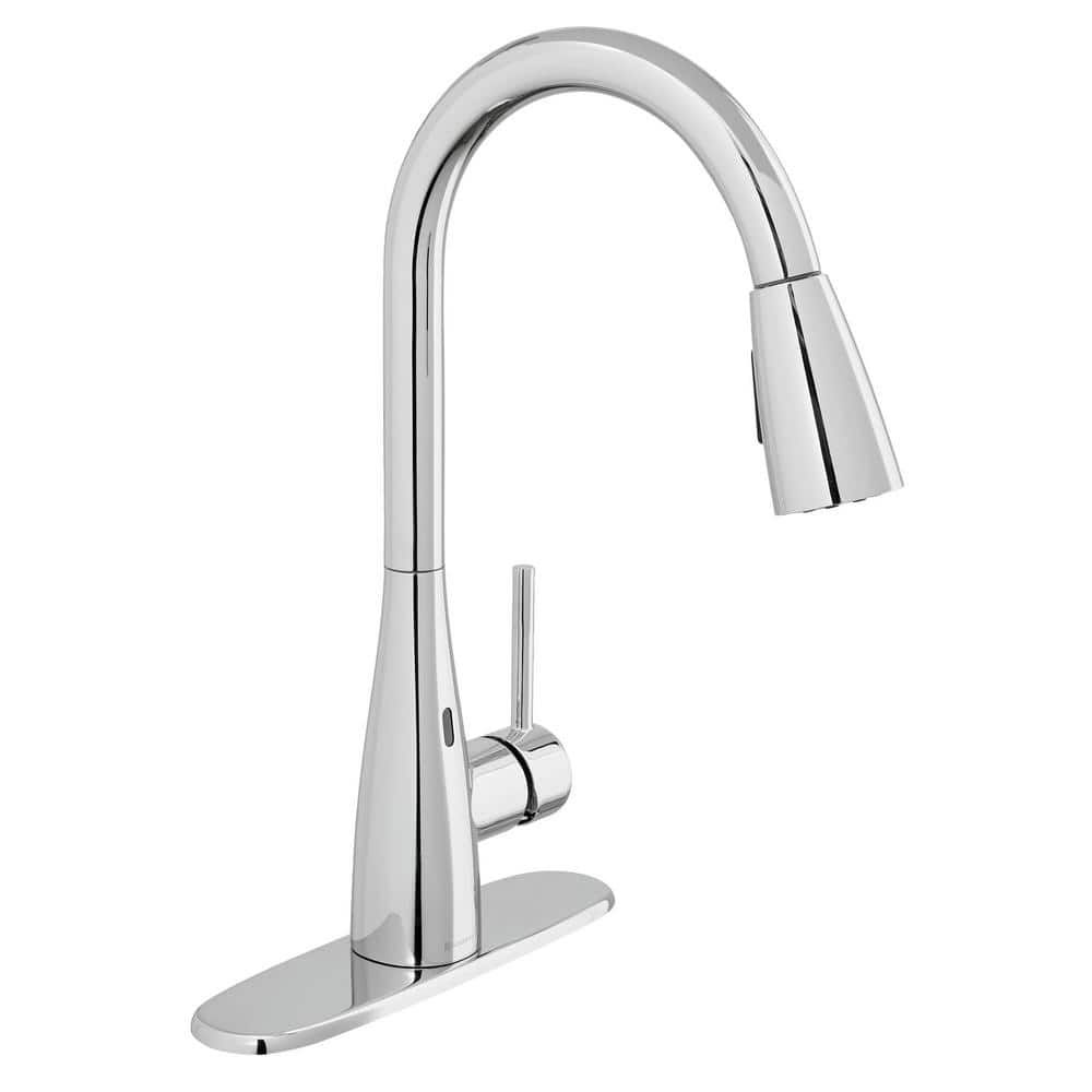 Chrome Touchless Single-Handle Pull-Down Kitchen Faucet