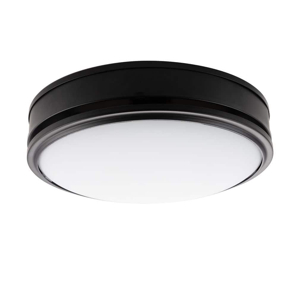 Brushed Nickel Round LED Ceiling Mount Exhaust Fan